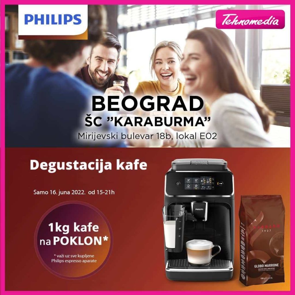 reklama za aparat za kafu Philips